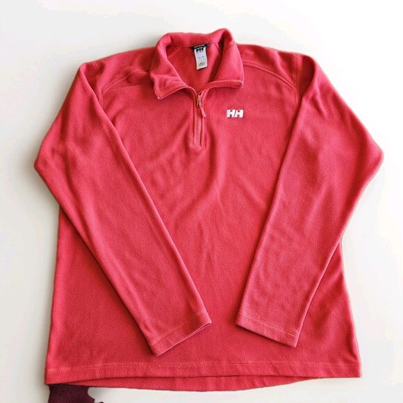 Helly Hansen Polartec Fleece Jacket Sweater Women's Size XL Bright Red - Picture 2 of 6